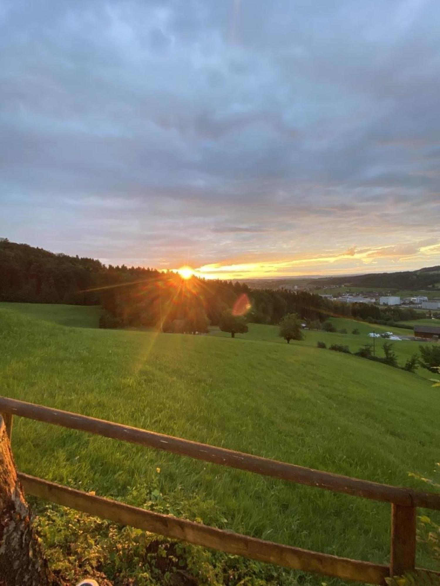 Ruhige 3 Zimmer - Ferienwohnung In Der Rueti Mit Traumhafter Aussicht Herisau Exterior foto